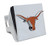 AMG Auto Emblems University of Texas Longhorns METAL Premium 3D translucent emblem on shiny chrome METAL Hitch Cover