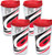 Tervis 1105271 NHL Carolina Hurricanes Colossal Tumbler with Wrap and Red Lid 4 Pack 16oz, Clear