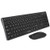 Qisan Wireless Keyboard and Mouse Combo Set Slim Full Size 104 Keys Keyboard and Mute Mouse, Wireless 2.4G USB Nano Receiver for PC Desktop Computer Laptop- Black