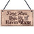 SZBOYU Havin Rum Hanging Sign Funny Alcohol Bar Pub Man Cave Garden Sign Friendship Plaques 10" X 5"