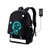 School Backpack Bookbag SKL Anime Cartoon Backpack Luminous Casual Daypack with USB Charging Port