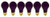 GE Lighting 25905 60-watt A19 Light Bulb with Medium Base, Black, 6-Pack