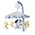 Lambs & Ivy My Little Snoopy Musical Baby Crib Mobile, Blue