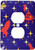 3dRose lsp_38436_6"Spaceships And Stars 2 Plug Outlet Cover