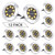 Solar Ground Lights, 12 Pack 8 LED Solar Pathway Lights Waterproof In-Ground Outdoor Landscape Lighting Solar Disk Lights for Patio Pathway Lawn Yard Driveway Walkway (Warm White)