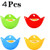 4pcs Egg Poacher, Mini Silicone Egg Poaching Cups Egg Cooker, For Microwave, Egg Poacher Pan, Egg Cookware, Stovetop, Dishwasher Safe