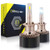 H1 LED Headlight Bulb, CAR ROVER 60W 12000Lumens Extremely Bright 6000K CSP Chips Conversion Kit