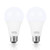 Briignite 3 Way LED Light Bulbs 50-100-150W Equivalent Daylight White 5000K, 3-Way A21 LED Light Bulb E26 Medium Base, 600LM-1250LM-1850LM, Perfect for Table Lamp, Floor Lamp, Desk Lamp, 2 Pack