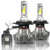 H4/9003/HB2 Led Headlight Bulbs 50W 5000Lumens High Low Beam Dual Beam LED Waterproof Headlights All-in-one Conversion Kit 6500K Cool White IP68 Halogen replacement 1 pair