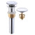 KES Bathroom Sink Drain with Strainer Basket Hair Catcher Anti Clog Pop Up Drain Stopper Vanity Vessel Sink without Overflow, Polished Chrome S2013D-CH