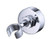 KES All BRASS Handheld Shower Bracket Hand Held Shower Wand Hose Sprayer Holder Drill Free Glue Wall Mount Chrome, C213-CH