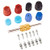BingSnow Air Conditioning Schrader Valve Cores for Car Home A/C Accessories R12 R134a Refrigeration Tire Valve Stem Core AC System Charging Port Seal Caps with Valve Stem Core Remover Tool (15Pcs)
