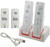 Prodico Wii Charging Station Dual Charge Dock with Two Rechargeable Batteries for Wii Remote Controller (White)