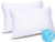 Teemour Bed Pillows for Sleeping Adjustable Gel Shredded Memory Foam Pillow Cool Bed Pillow Adjustable Loft with Bamboo Pillow Cover Hypoallergenic Queen Sleeping Pillow (Queen (2-Pack))