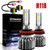 H11B LED Headlight Bulb, 60W 7600LM 6000K Cool White H11B H9B Conversion Restoration Kit Bulbs with H11B Extension Cable