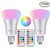 NetBoat 10W E26 RGBW LED Bulbs Dimmable,RGB+Daylight White Color Changing Light Bulb with IR Remote Control,Memory Function,Ideal Lighting for Home Decoration,Stage,Bar,Party,2-Pack