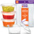 [200 Sets - 2 oz.] Small Plastic Containers with Lids, Jello Shot Cups, Condiment Cups, 2oz Dipping Sauce & Salad Dressing Container, Disposable Mini Plastic Portion Souffle Cups Ramekins, Pudding Cup