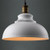 BAYCHEER HL371890 Industrial Retro style Iron Loft Metal Fixture Pendant Lights Lamps with 1 Light, White