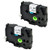 SuperInk 2 Pack Compatible for Brother HSe-241 HSe241 HS-241 HS241 Black on White Heat Shrink Tube Label Tape use in PT-D400 PT-D600 PT-E300 PT-E500 PT-P750WVP Printer (0.69''x 4.92ft, 17.7mm x 1.5m)