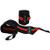 ProsourceFit Pair of Barbell Weight Lifting Wrist Wraps Support with Thumb Loop, Red, One Size