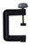 Support Rod Clamp, Accommodates 10x1.5 Threaded Rods up to 12.5mm - Fits Table Edges up to 2.5" Thick - Thumbscrew Adjustable - Eisco Labs