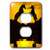 3dRose lsp_53818_6 Unicorns In Silhouette, Playing In Front Yellow Sunset - 2 Plug Outlet Cover