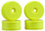 Team Associated 89297 RC8 83mm Wheels Yellow (4)