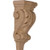 Ekena Millwork CORW03X02X06PAAL 3-Inch W x 1 3/4-Inch D x 6-Inch H Extra Small Acanthus Pilaster Wood Corbel, Alder