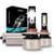 9005 HB3 H10 LED Headlight Bulbs 6000K 12000 Lumens Mini Size CSP LED Headlights Conversion Kit High Beam Fog Light Cool White, Pack of 2