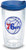 Tervis NBA Philadelphia 76ers Primary Logo Insulated Tumbler with Emblem and Blue Lid, 16oz, Clear