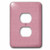 3dRose lsp_99266_6 Textured Look Salmon Pink Solid Color 2 Plug Outlet Cover, Multicolor