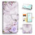 for Samsung Note 10, Galaxy Note 10, Designed Flip Wallet Phone Case Cover, A21809 Marble Blue Rose Flower 21809