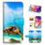 for Samsung A50, Galaxy A50, Designed Flip Wallet Phone Case Cover, A21911 Blue Sea Turtle 21911