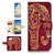 (for Samsung Galaxy S10) Flip Wallet Case Cover & Screen Protector Bundle - A21111 Art Elephant