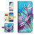 (for Samsung S10+ / Galaxy S10 Plus) Flip Wallet Case Cover & Screen Protector Bundle - A21094 Art Dragonfly