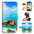 for Samsung Note 8, Galaxy Note 8, Designed Flip Wallet Phone Case Cover, A21911 Blue Sea Turtle 21911