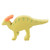 Tikiri My First Dino Baby Parasaurolophus Natural Rubber Toy (Green)