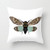 SPXUBZ Cicada Blue and Brown Insect Digital Watercolor Pillow Cover Decorative Home Decor Nice Gift Square Indoor/Outdoor Pillowcase Size: 16x16 Inch(Two Sides)