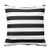 SPXUBZ Black and White Strip Pillow Cover Decorative Home Decor Nice Gift Square Indoor/Outdoor Pillowcase Size: 20x20 Inch(Two Sides)