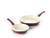 GreenLife Soft Grip Ceramic Non-Stick 7" and 10" Open Frypan Set, Red