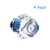 Drawer Knob Pull Handle Blue Crystal Glass Floral Shape Cabinet Drawer Pulls Cupboard Knobs with Screws for Home Office Cabinet Cupboard