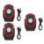 Maxxeon MXN00810 WorkStar Cyclops USB Rechargeable LED Work Light, Red (3 Pack)