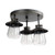 Globe Electric Nate 3 Oil Rubbed Bronze Semi-Flush Mount Ceiling Light with Clear Glass Shades 60879 Globe Electric Nate 3 Oil Rubbed Bronze Semi-Flush Mount Ceiling Light with Clear Glass Shades 60879