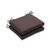 Pillow Perfect Outdoor Forsyth Chocolate Squared Corners Seat Cushion, Set of 2