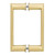 CRL 0R8X8BR 8" Brass Back-to-Back Oval/Round Pull Handle