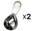 RSVP Endurance 18/8 Stainless Steel Coffee Scoop, 2 Tbsp (2-Pack)