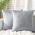 Kerothen Velvet Throw Pillow Covers-18x18 - Grey Throw-Pillow Cover Soft Cozy Solid Decorative Couch Throw Pillows Covers 2 Pack