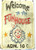 Unoopler TIN Sign Fun House Circus Metal Decor Clown Art Kitchen Store Ranch Bar 12" x 16"