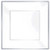 Amscan Elegant Square Plastic Plate Party Tableware and Reusable Dishware, 7 1/4" (Pack of 8), White/Silver