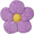 Snuggle Stuffs 15" Minky Flower Lavender Throw Pillow